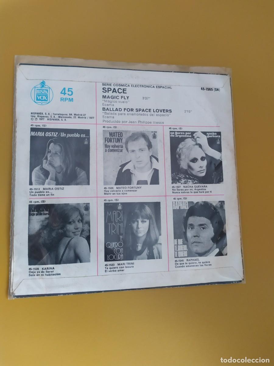 Discos de vinilo: Space - Magic fly / Ballad for space lovers 1977 - Foto 2