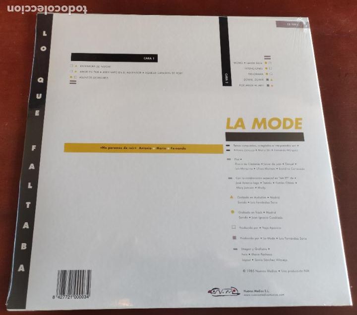 Discos de vinilo: LA MODE - LO QUE FALTABA - LP - 2022 - Foto 2