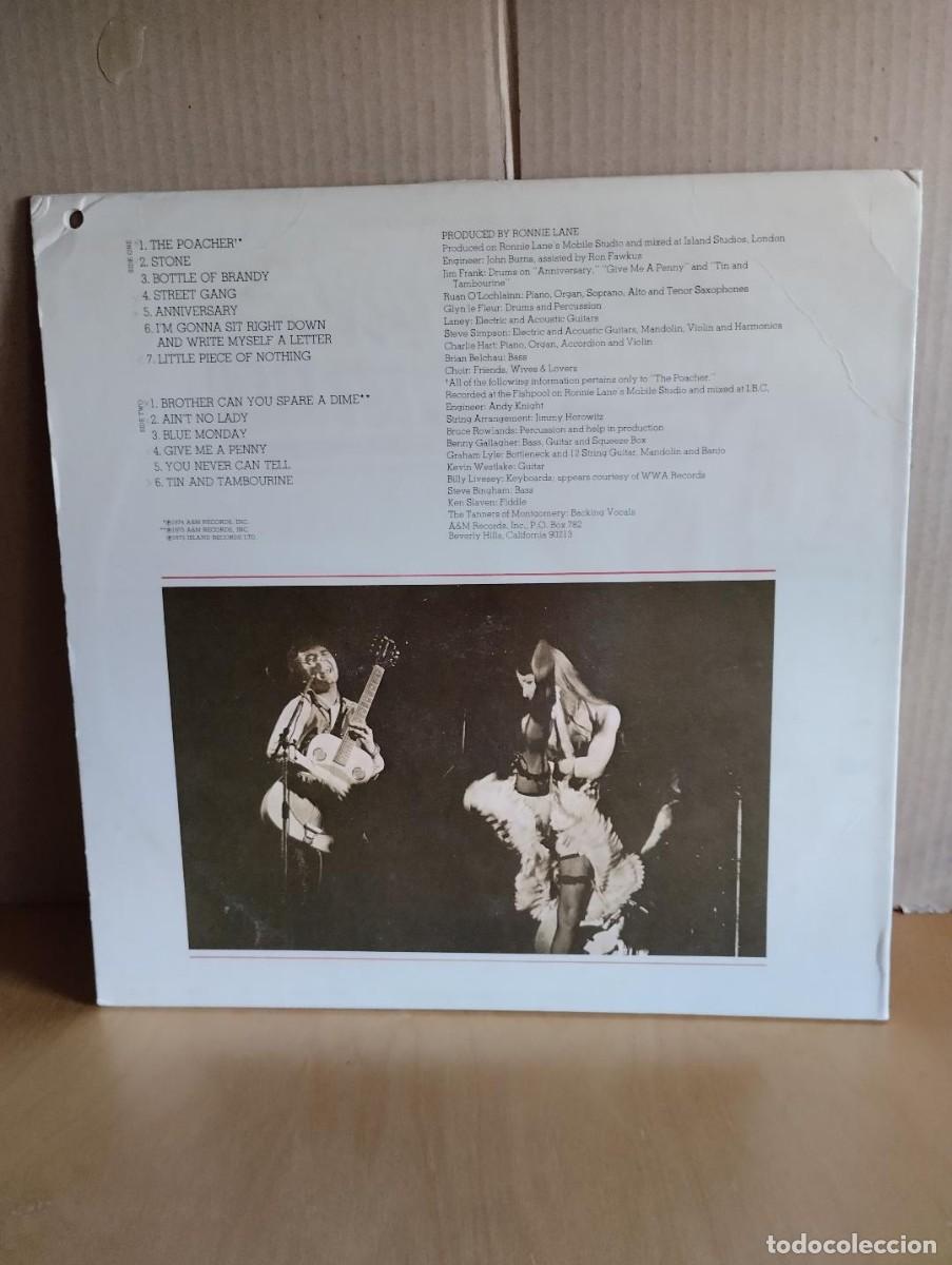 Discos de vinilo: RONNIE LANE ---- SLIM CHANCE - Foto 3