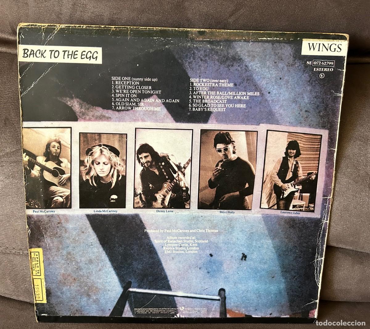 Discos de vinilo: Wings (2) &lrm;&ndash; Back To The Egg. Estado. Vg / Good. 1979 - Foto 2
