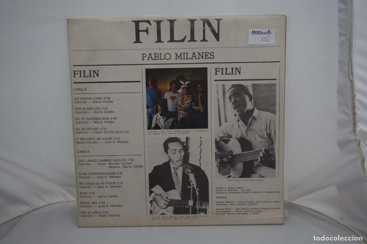Discos de vinilo: LP - FILIN - PABLO MILANES - Foto 1