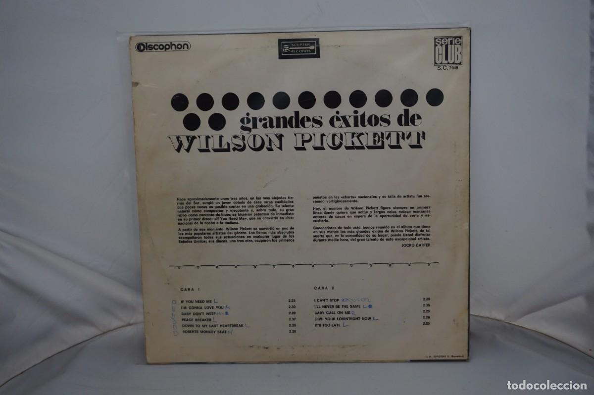 Discos de vinilo: LP - GREAT WILSON PICKETT HITS - Foto 3