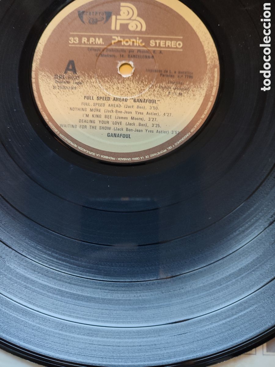 Discos de vinilo: Ganafoul - Full speed ahead - Foto 3