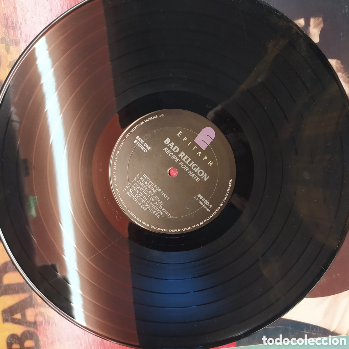 Discos de vinilo: Lp de BAT RELIGiON,edici&oacute;n de 1993 - Foto 3