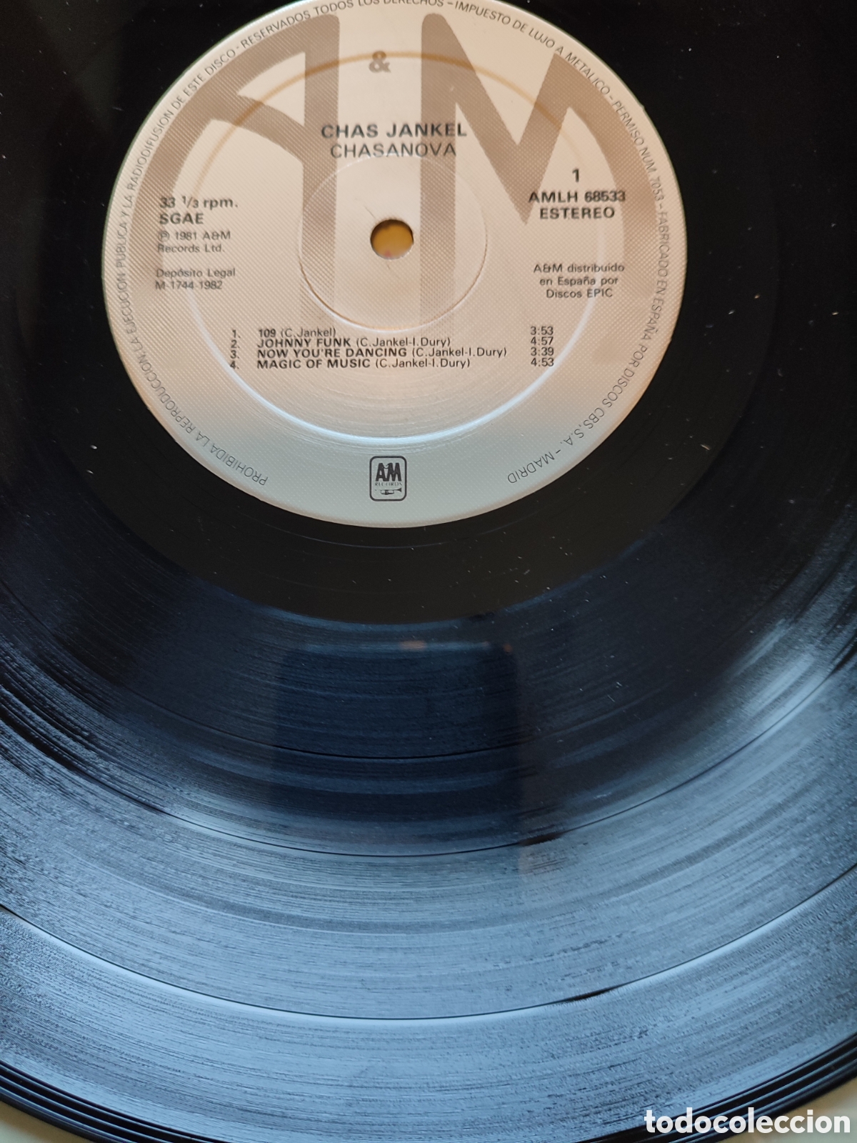Discos de vinilo: Chas Jankel - Chasanova Vinilo Lp - Foto 3