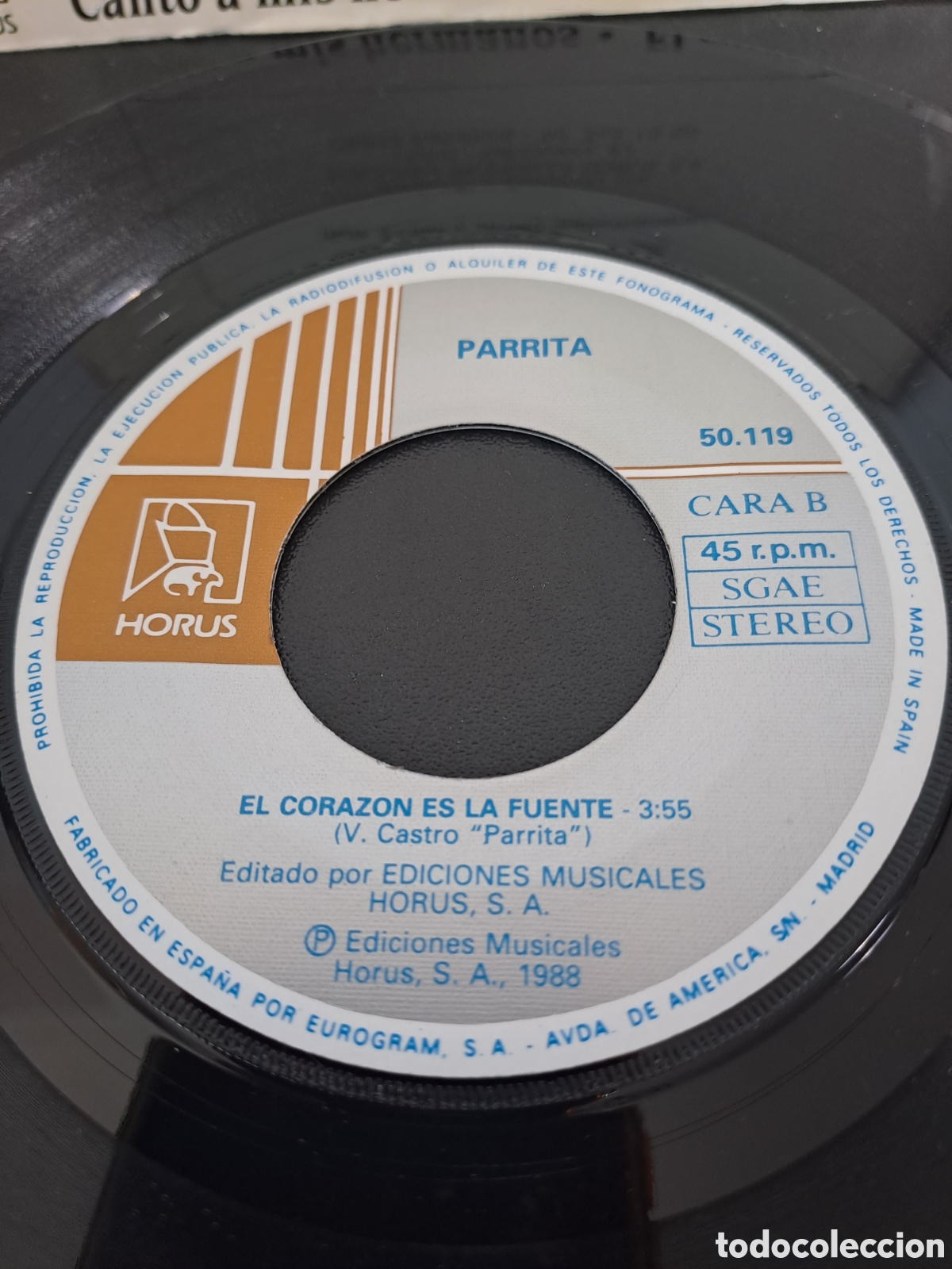 Discos de vinilo: PARRITA. CANTO A MIS HERMANOS. CASA - Foto 3