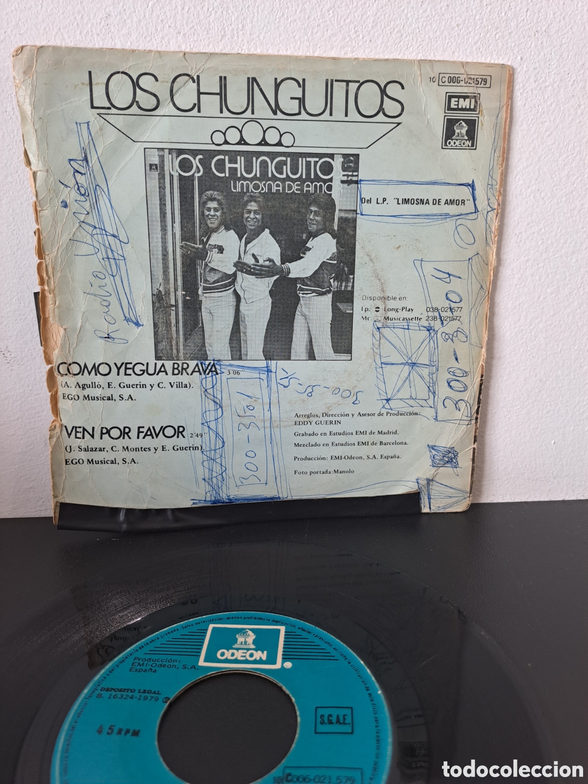 Discos de vinilo: LOS CHUNGITOS. COMO YEGUA BRAVA. - Foto 2