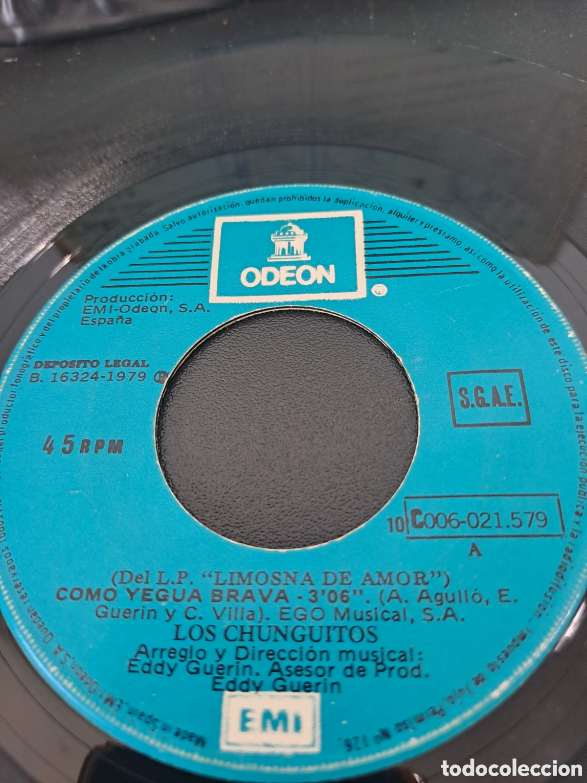 Discos de vinilo: LOS CHUNGITOS. COMO YEGUA BRAVA. - Foto 3