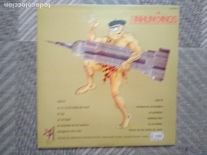 Discos de vinilo: LOS INHUMANOS . NO PROBLEM . ZAFIRO 1989 - Foto 3