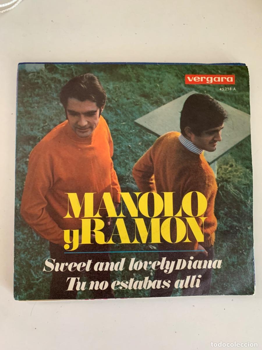 Discos de vinilo: Manolo y Ramon Tu no estabas all&iacute; - Foto 1