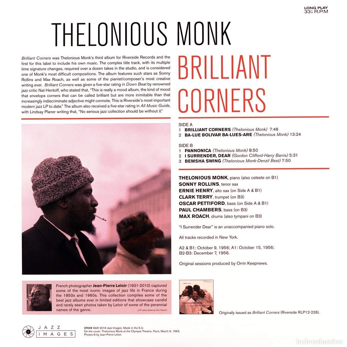 Discos de vinilo: Thelonious Monk &ndash; Brilliant Corners - Foto 2
