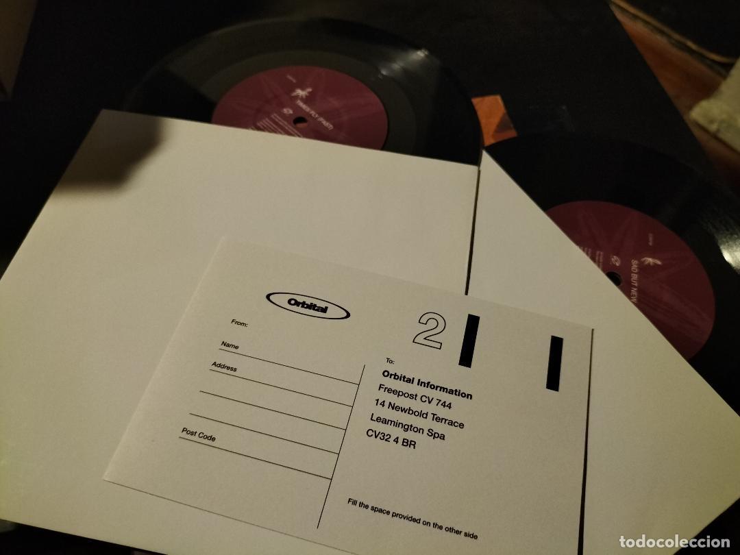 Discos de vinilo: ORBITAL - TIMES FLY 7&rdquo; SINGLE DOBLE INTERNAL 1995 TECHNO - Foto 3