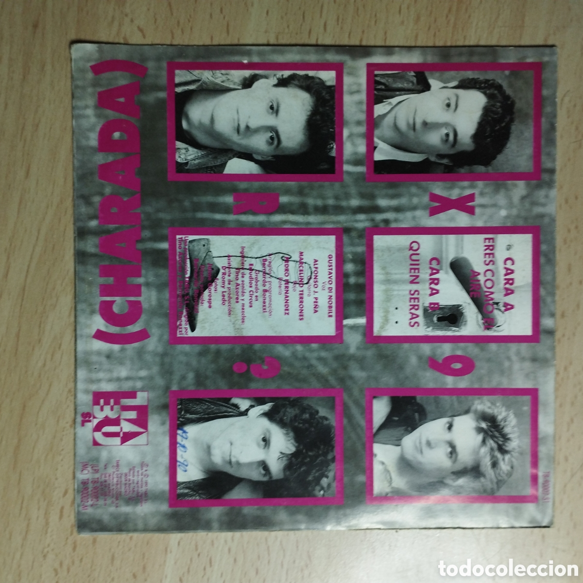 Discos de vinilo: Single 7&rdquo; Charada 1990 Eres c&oacute;mo el aire + Qui&eacute;n ser&aacute;s. - Foto 2