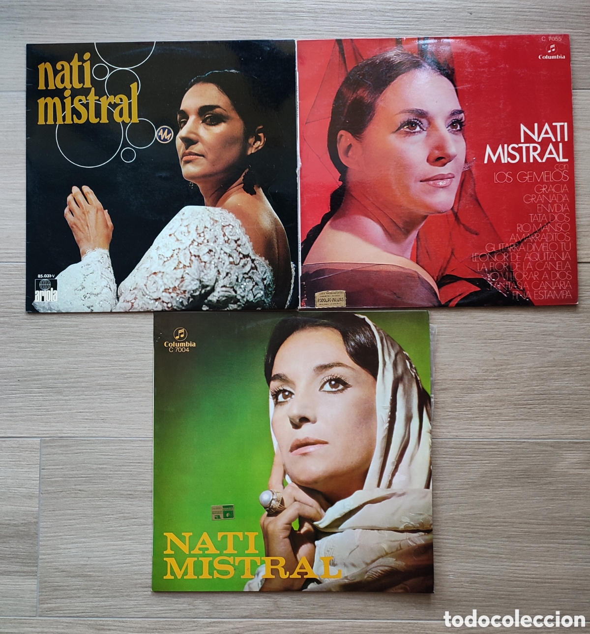 Discos de vinilo: Lote 3 discos de Nati Mistral - Foto 1