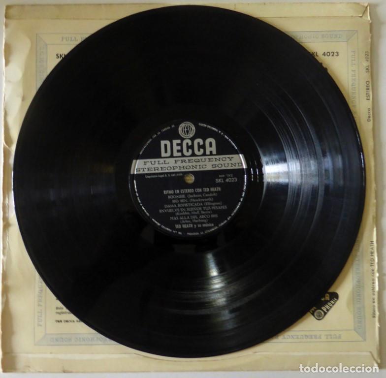 Discos de vinilo: Ted Heath. Ritmo en estereo con Ted Heath. Decca, Spain 1959 LP - Foto 3