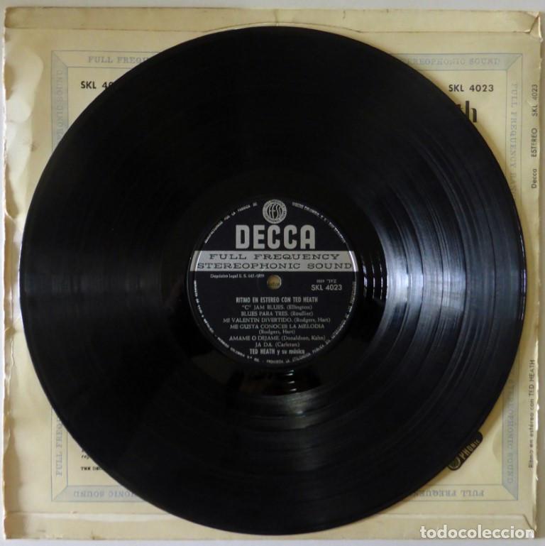 Discos de vinilo: Ted Heath. Ritmo en estereo con Ted Heath. Decca, Spain 1959 LP - Foto 4