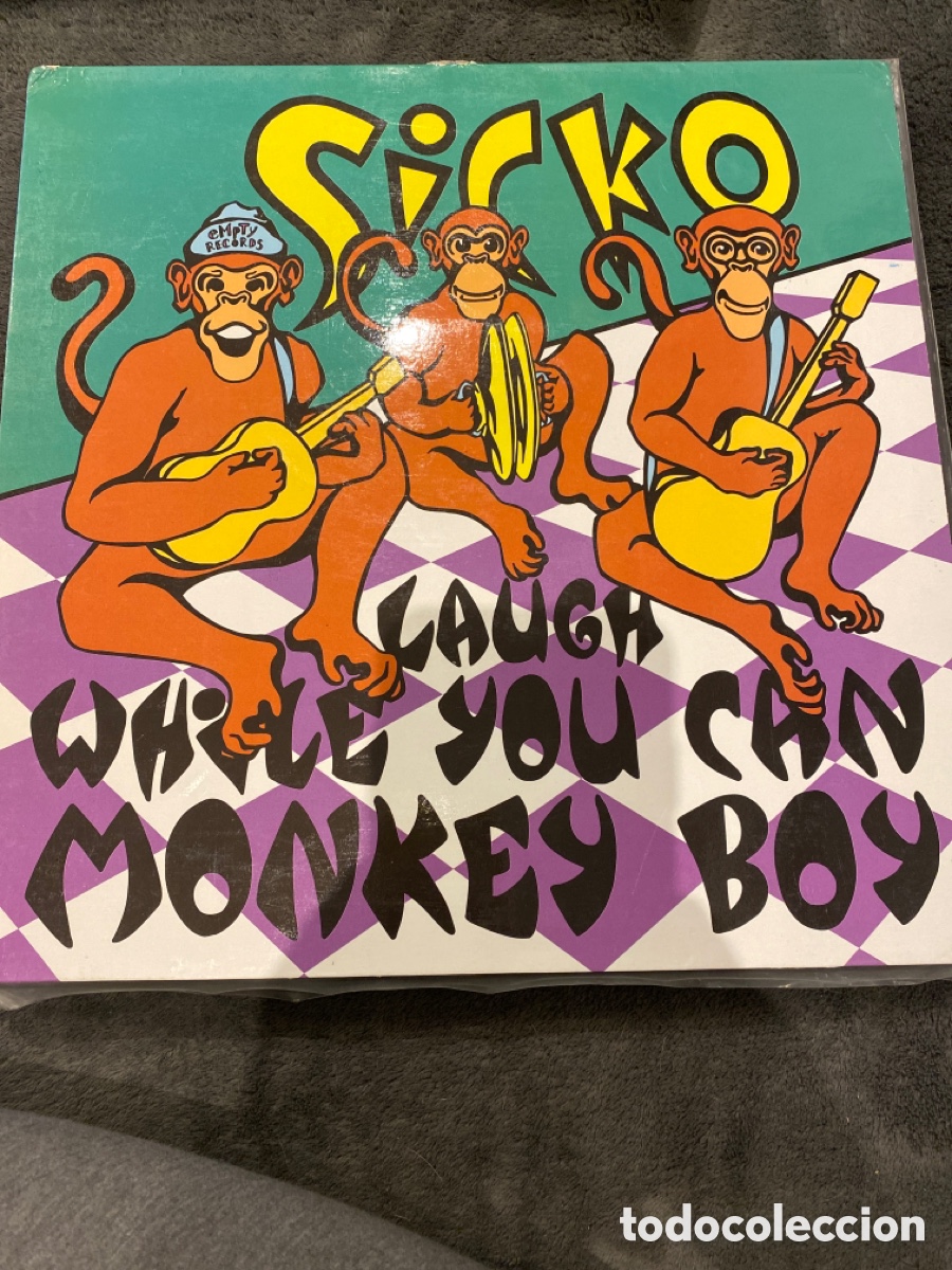 Discos de vinilo: SICKO - LAUGH WHILE YOUCAN MONKEY BOY LP 1995 SPAIN - Foto 1