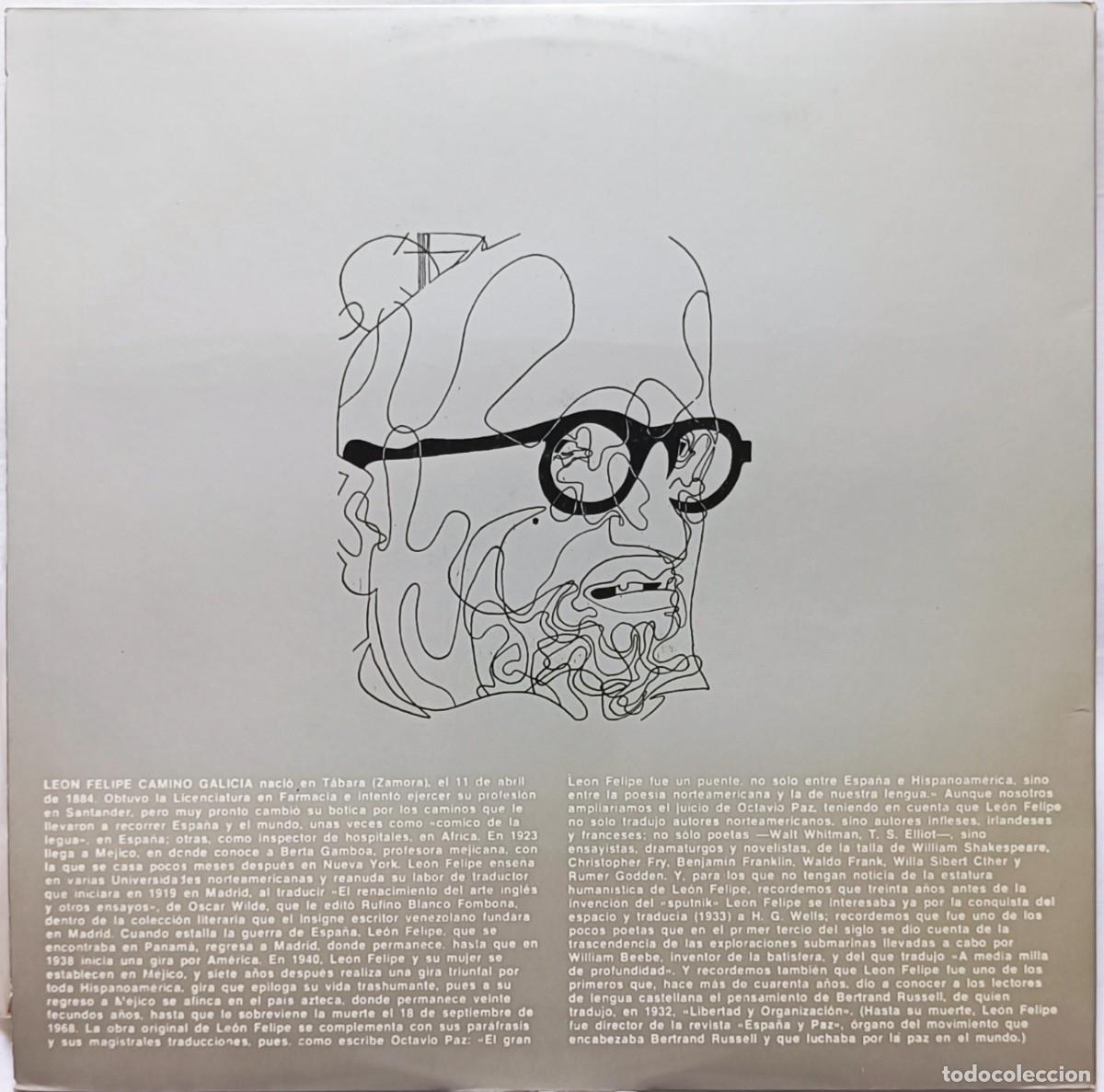Discos de vinilo: Le&oacute;n Felipe Y Sus Int&eacute;rpretes/1 - Foto 2
