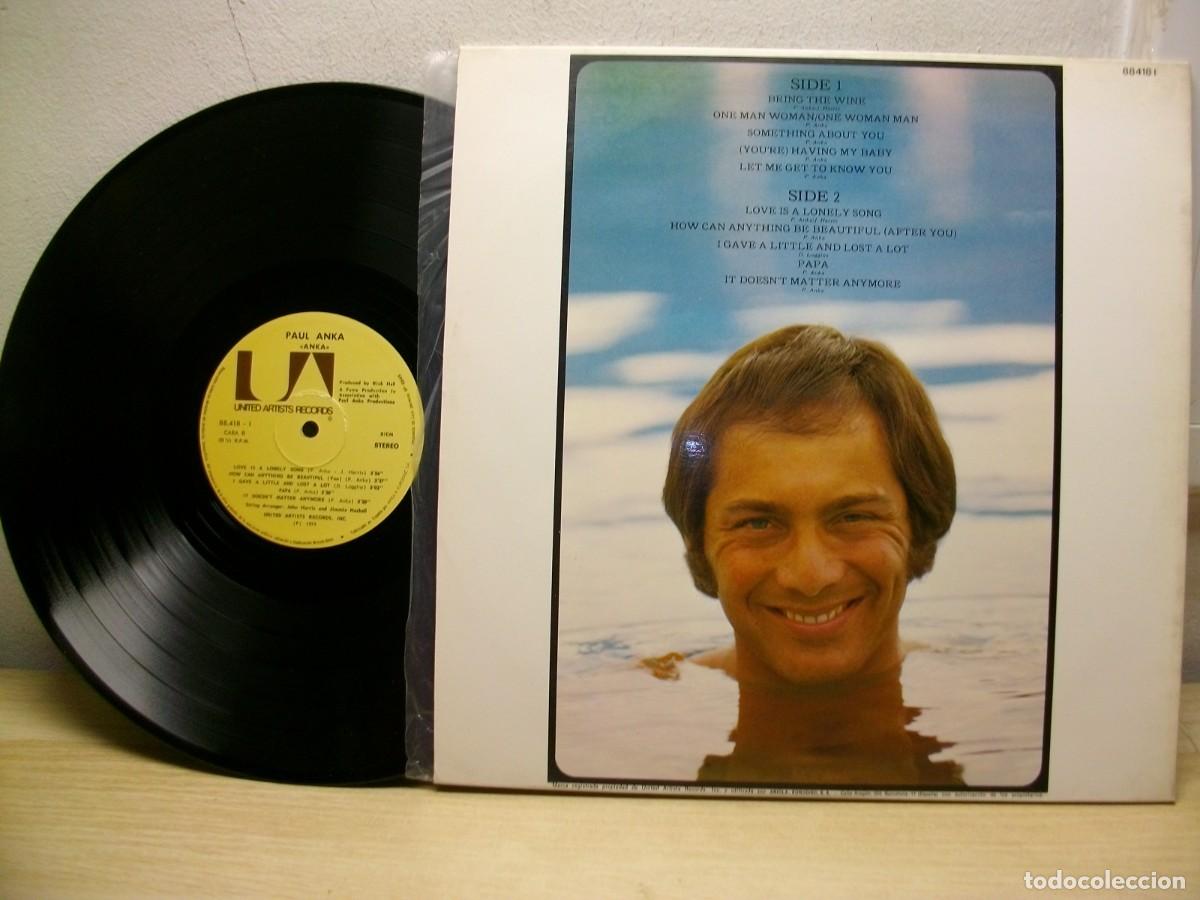 Discos de vinilo: Paul Anka: Anka LP 1974 - Foto 2