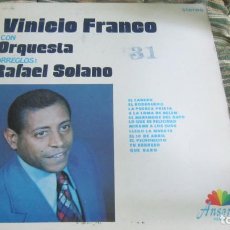 Discos de vinilo: VINICO FRANCO CON ORQUESTA LP - ORIGINAL U.S.A. - ANSONIA RECORDS 1973 - STEREO -