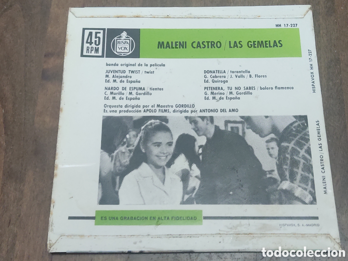 Discos de vinilo: EP. Maleni Castro - Las Gemelas - Foto 2