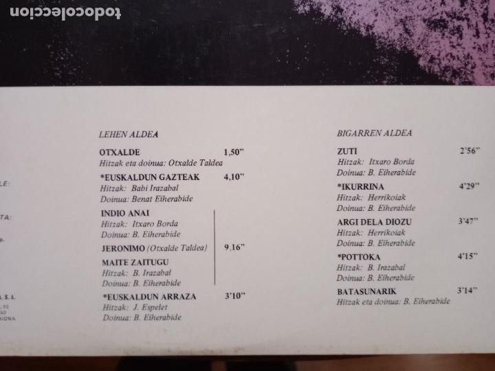 Discos de vinilo: Otxalde taldea - Foto 5