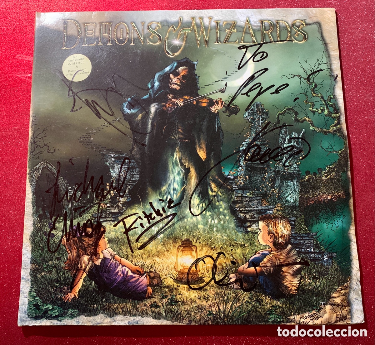 Discos de vinilo: &ldquo;Demons & Wizards&rdquo;-Firmado Doble Vinilo - Foto 2