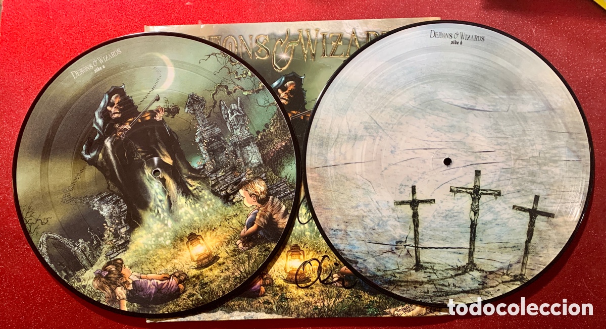Discos de vinilo: &ldquo;Demons & Wizards&rdquo;-Firmado Doble Vinilo - Foto 11