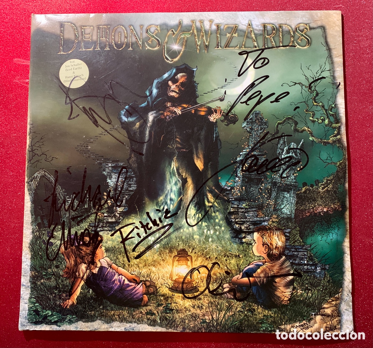 Discos de vinilo: “Demons & Wizards”-Firmado Doble Vinilo