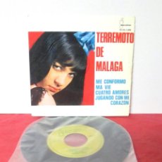 Discos de vinilo: TERREMOTO DE MALAGA EP ME CONFORMO / MA VIE / CUATRO AMORES -IBEROFON 1965 MUY EXCASO