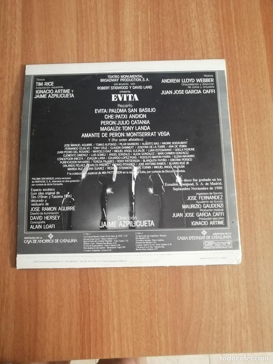 Discos de vinilo: LP EVITA - Foto 2