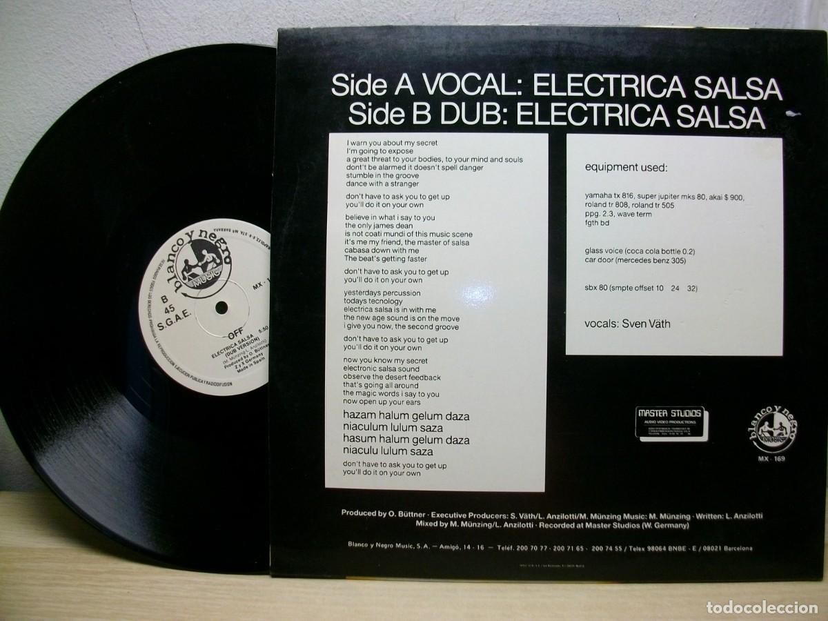 Discos de vinilo: Off &ndash; Electrica Salsa (Baba Baba) MAXI 45 RPM LP - Foto 2