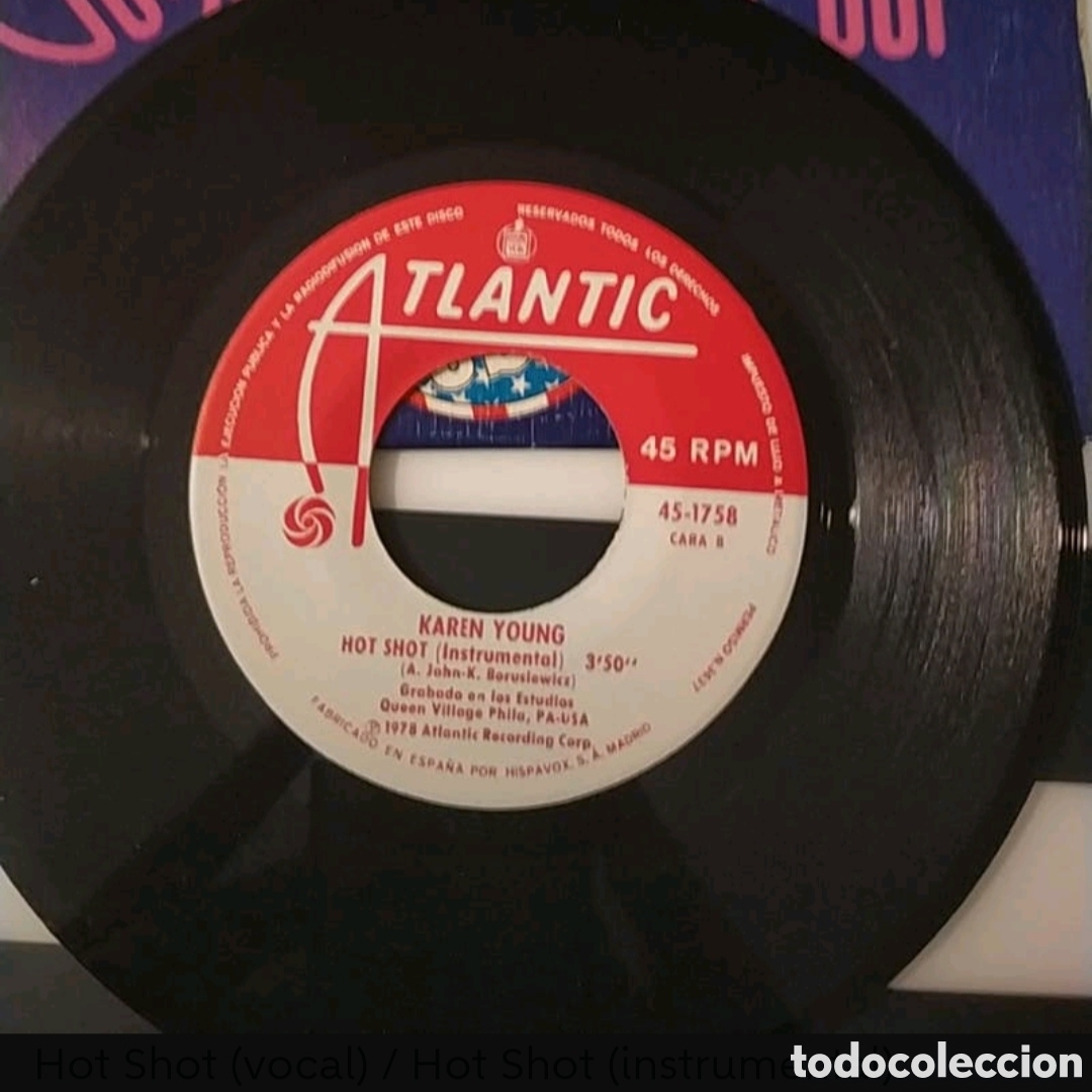 Discos de vinilo: Single Karen Young. Hot Shot - Foto 4