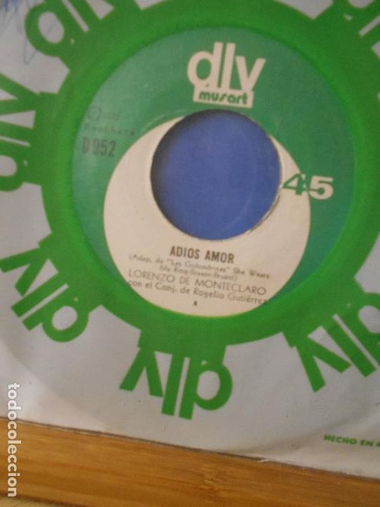 Discos de vinilo: LORENZO DE MONTECLARO - ADIOS AMOR - - Foto 1