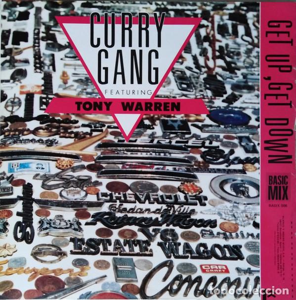 Discos de vinilo: Curry Gang Featuring Tony Warren &lrm;&ndash; Get Up, Get Down MAXI Basic Mix &lrm;&ndash; Basix - 006 - Foto 2