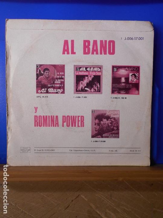 Discos de vinilo: ALBANO - LA MA&Ntilde;ANA - VIEJO SAM - Foto 2