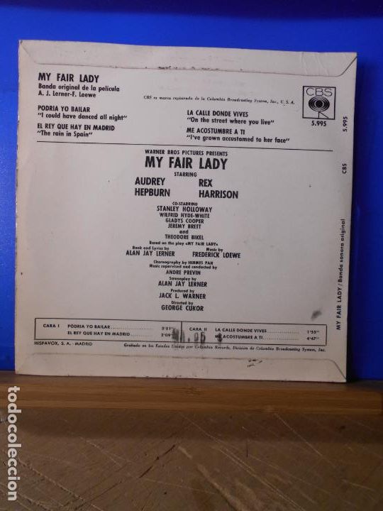 Discos de vinilo: EP - MY FAIR LADY CON AUDREY HEPBURN / REX HARRISON - Foto 2