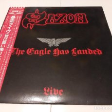 Discos de vinilo: SAXON -THE EAGLE HAS LANDED (LIVE)- (1982) SOLO CARÁTULA