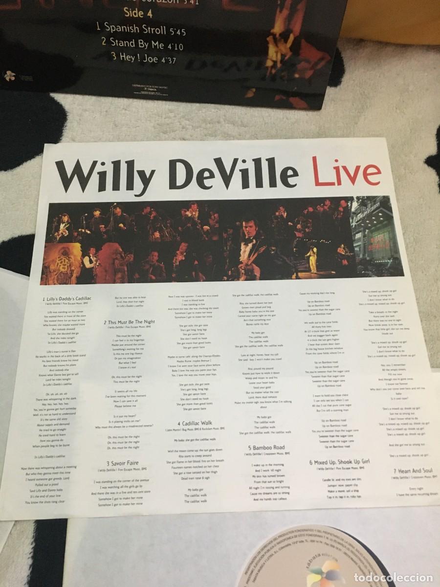 Discos de vinilo: Willy DeVille &lrm;&ndash; (Live) - Foto 3