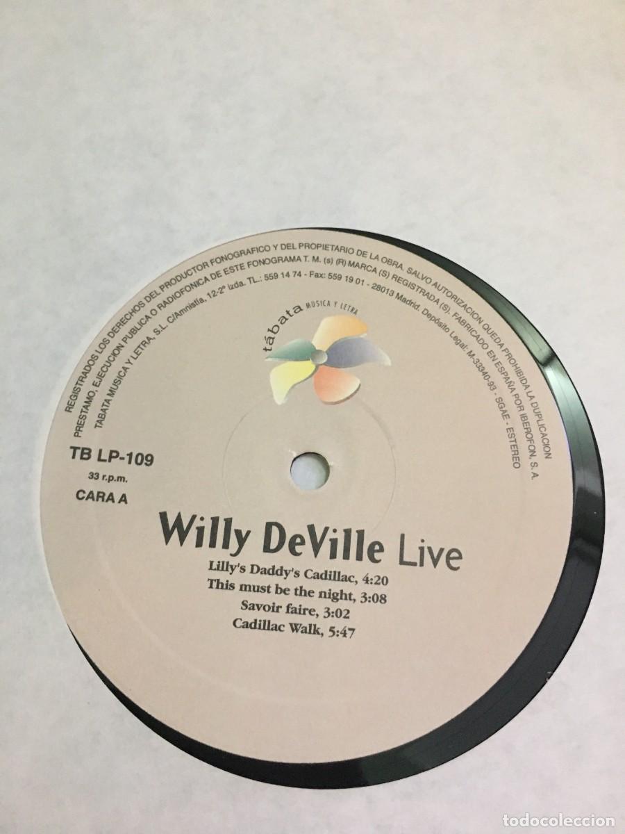 Discos de vinilo: Willy DeVille &lrm;&ndash; (Live) - Foto 4