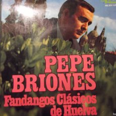 Discos de vinilo: 1968 . PEPE BRIONES . FANDANGOS CLÁSICOS DE HUELVA . 4 TEMAS NUEVO
