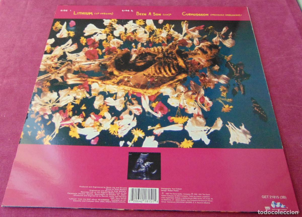 Discos de vinilo: Nirvana &lrm;&ndash; Lithium - MAXISINGLE 1992 - Foto 2