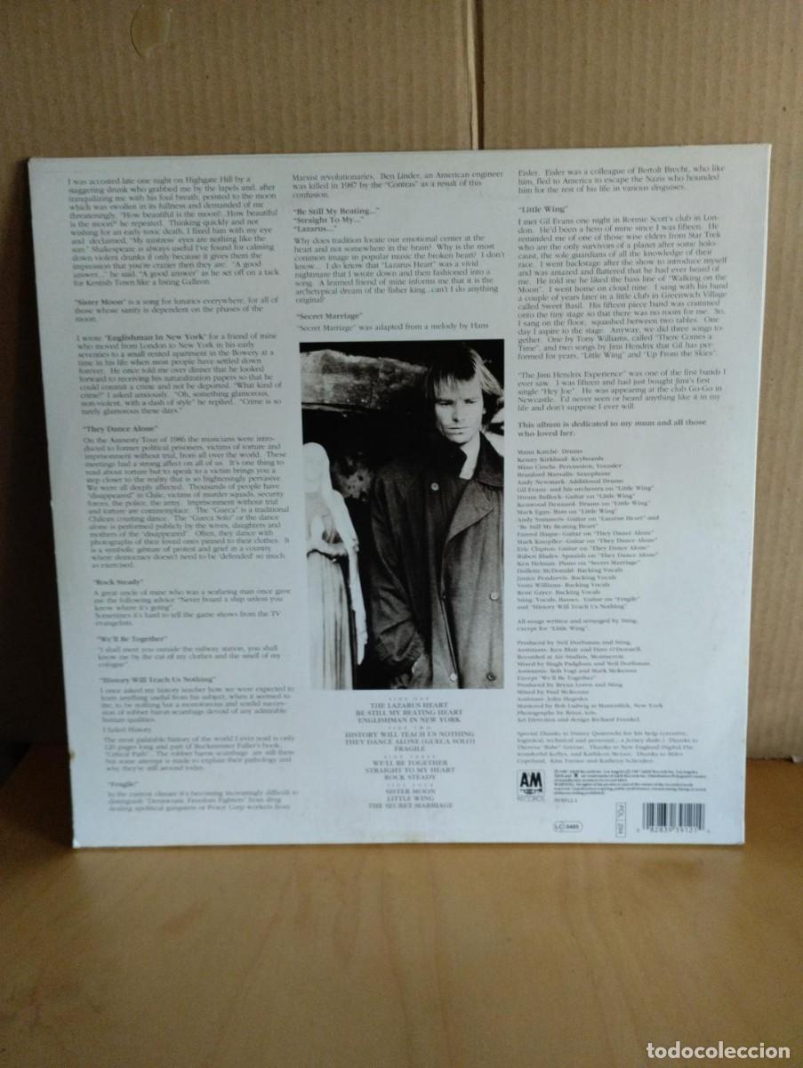 Discos de vinilo: STING ----- NOTHING LIKE THE SUN - Foto 2