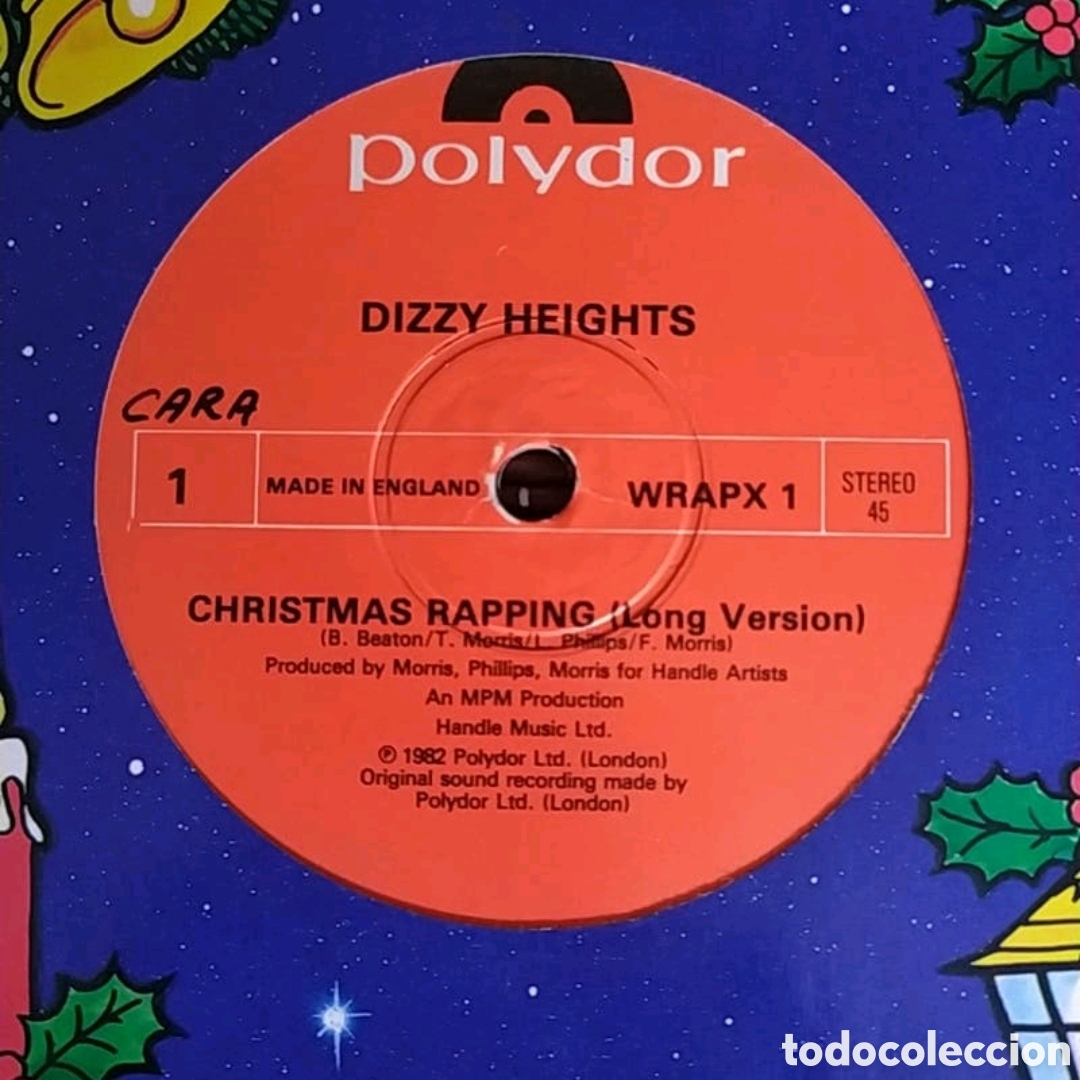 Discos de vinilo: Maxi single Dizzy Heights. Christmas Rapping / Unrapping - Foto 3