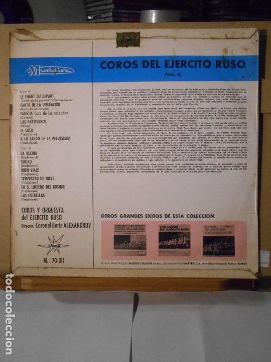 Discos de vinilo: LP LOS COROS DEL EJERCITO RUSO - Foto 3
