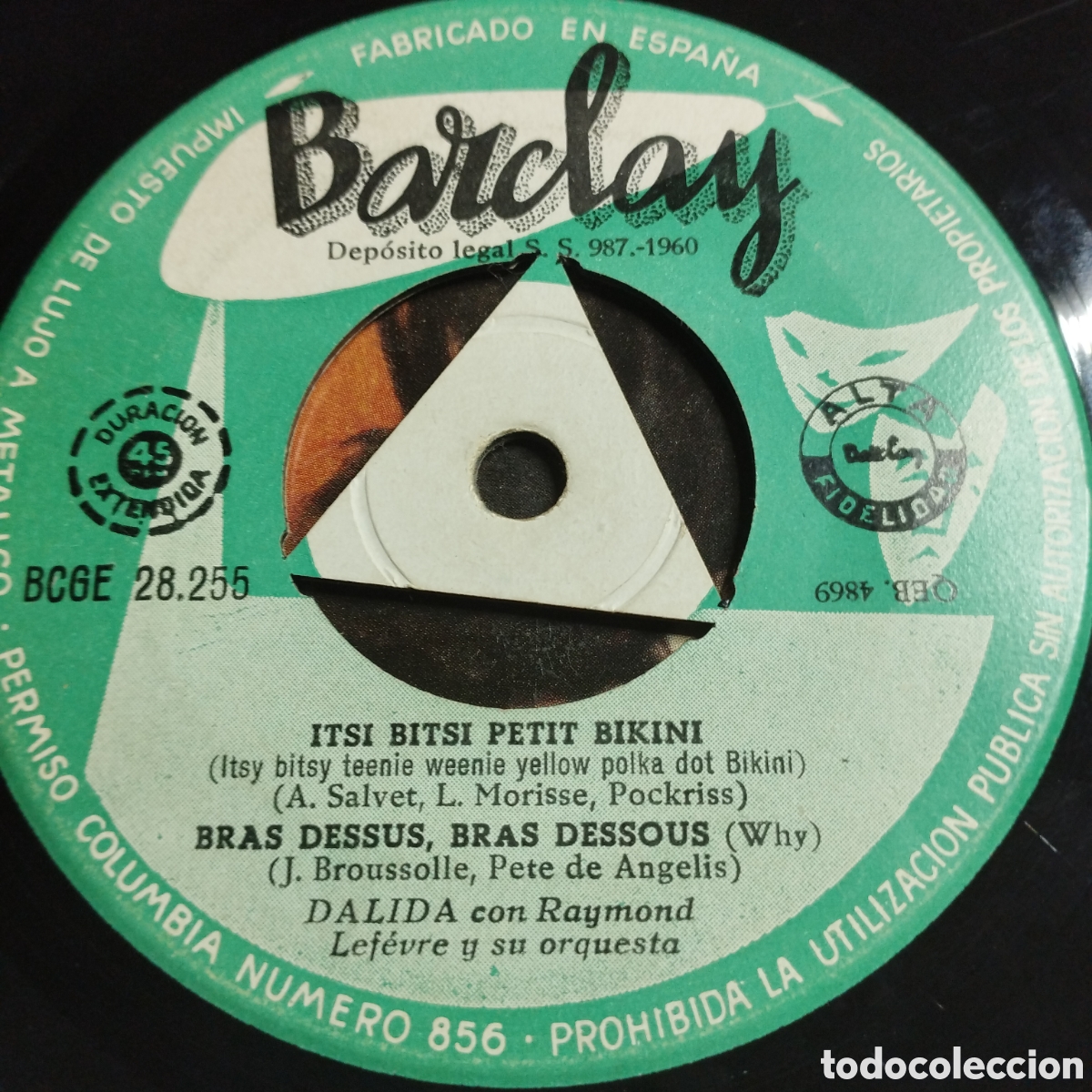 Discos de vinilo: EP 7&rdquo; Dalida 1960 Itsi Bitsi, petit Bikini + 3. Raro. - Foto 6