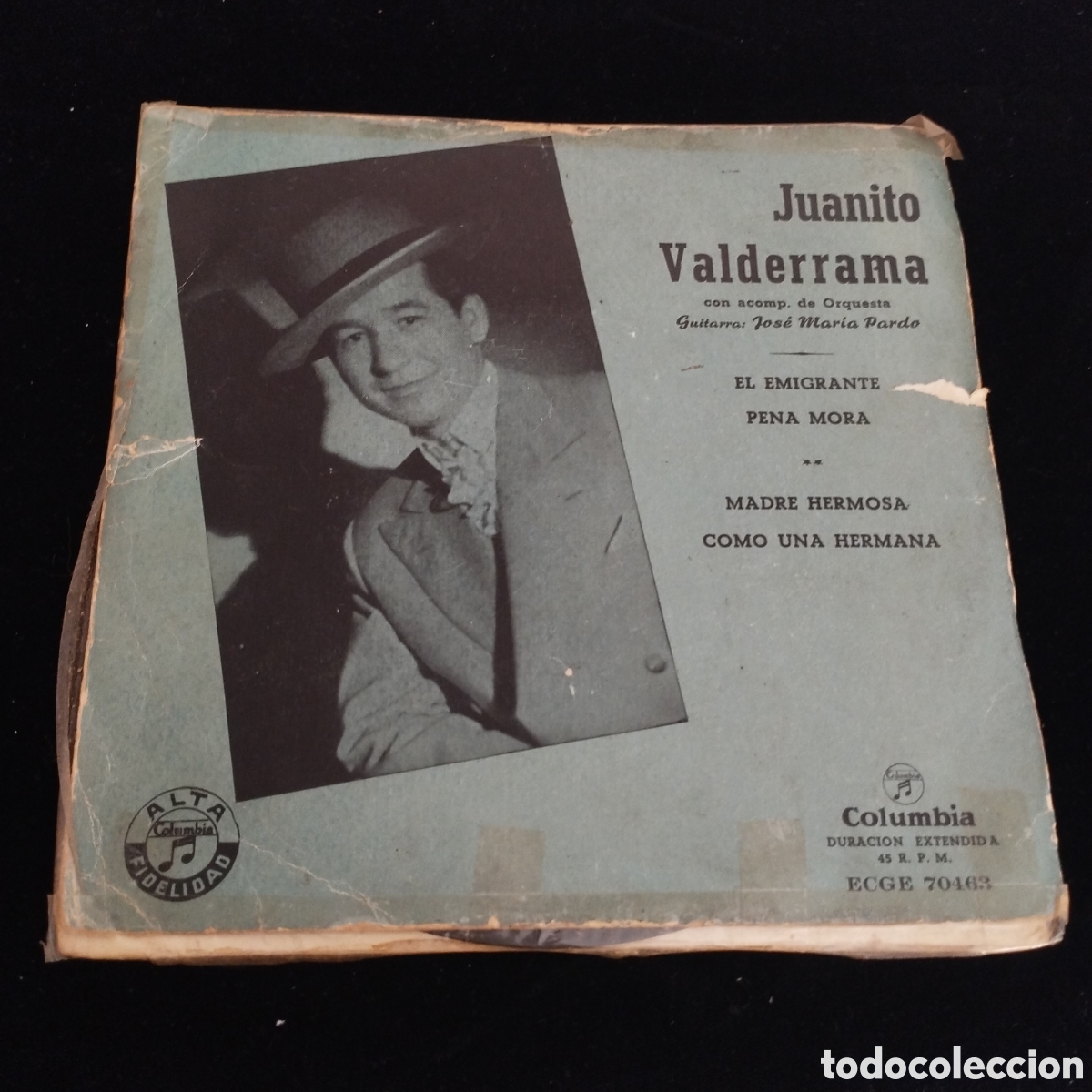 Discos de vinilo: EP - JUANITO VALDERRAMA - EL EMIGRANTE - Foto 1