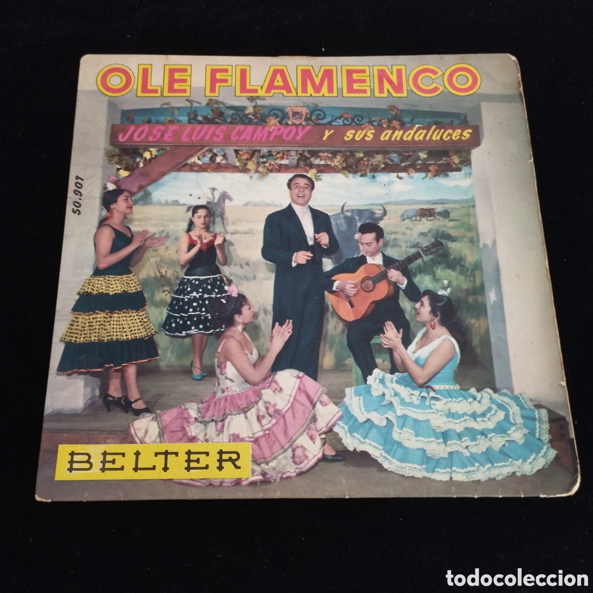Disques de vinyle: EP - JOSE LUIS CAMPY Y SUS ANDALUCES - OLE FLAMENCO - BELTER