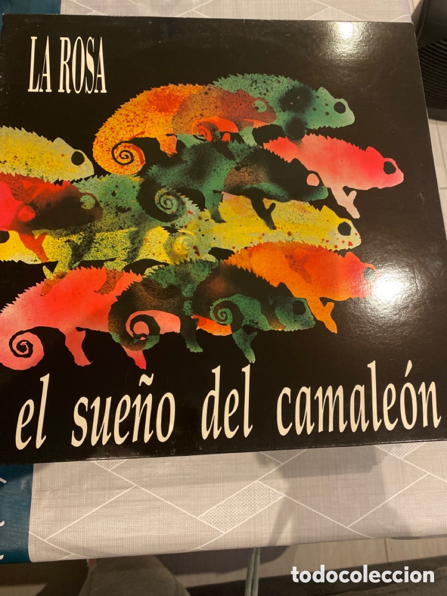 Discos de vinilo: LA ROSA - EL SUE&Ntilde;O DEL CAMALEON LP 1992 - Foto 1