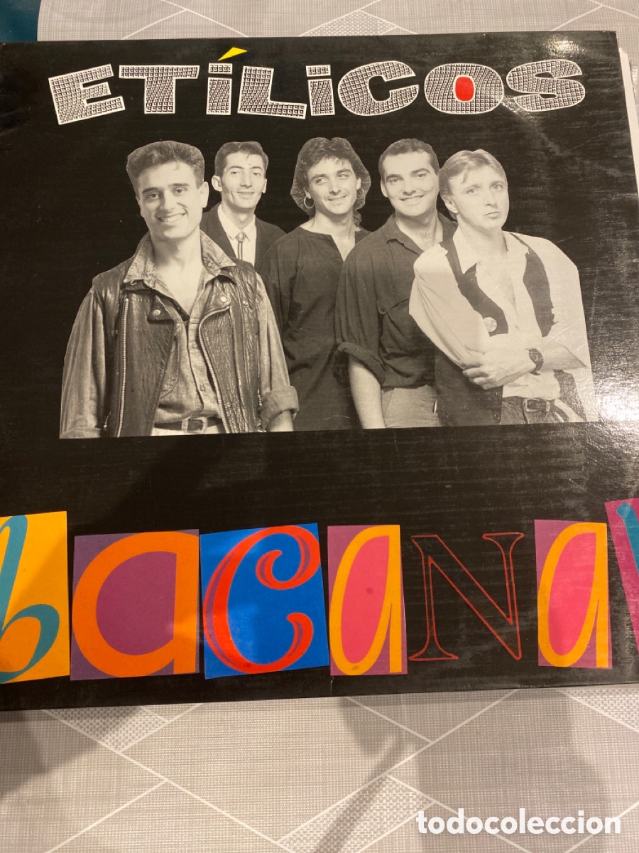 Discos de vinilo: ETILICOS - BACANAL LP 1989 - Foto 1